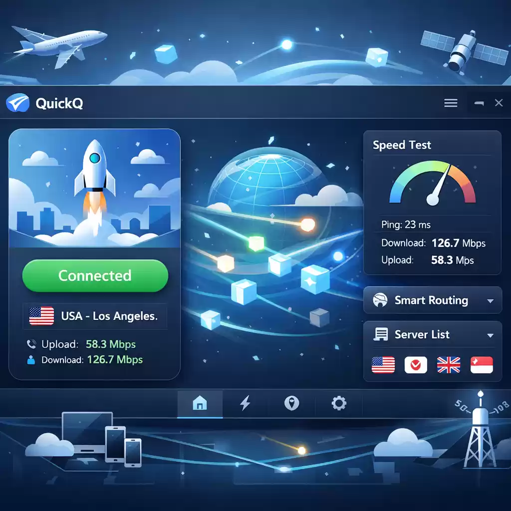 让数据在空中飞舞：高效网络加速器的奇幻故事！，网络加速器2021 - Quickq官网-Quickq官网